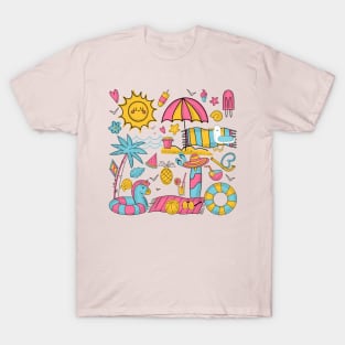 Kawaii Beach Day T-Shirt